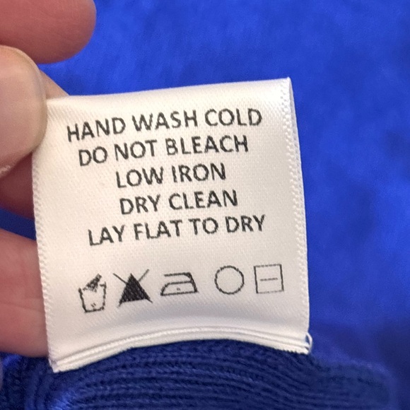 Lovers + Friends Electric Blue Ribbed Knit Turtleneck Sweater Dress, Sz XL NWT - Picture 8 of 12